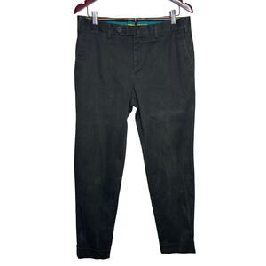 PT01 olive green waxed canvas tapered crop pants sz 48 US 32